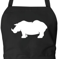 Schürze Nashorn Silhouette