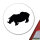 Aufkleber Nashorn Silhouette 10cm Sticker