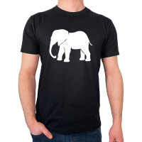 Herren T-Shirt Elefant Silhouette Größe S-3XL