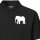 Damen Polo Shirt Elefant Silhouette Größe XS-XXL