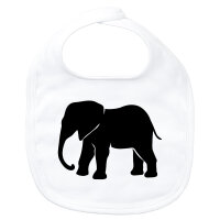 Baby Lätzchen Elefant Silhouette