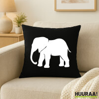 Kissen Elefant Silhouette 40x40cm