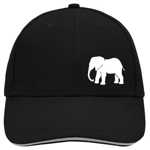 Cappy Mütze Elefant Silhouette