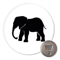 Magnet Elefant Silhouette 59mm Kühlschrankmagnet...
