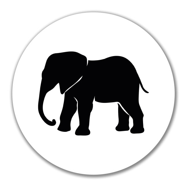 Aufkleber Elefant Silhouette 10cm Sticker