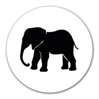 Aufkleber Elefant Silhouette 10cm Sticker