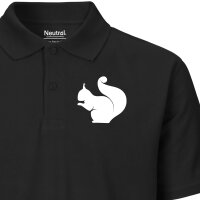 Damen Polo Shirt Eichhörnchen Silhouette...