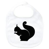 Baby Lätzchen Eichhörnchen Silhouette...