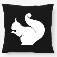 Kissen Eichhörnchen Silhouette 40x40cm