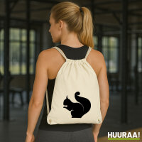 Turnbeutel Eichhörnchen Silhouette 12 Liter