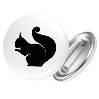 Button Eichhörnchen Silhouette