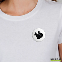 Button Eichhörnchen Silhouette