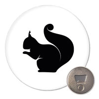 Magnet Eichhörnchen Silhouette 59mm...