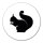Aufkleber Eichhörnchen Silhouette 10cm Sticker