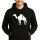 Unisex Hoodie Dromedar Kamel Silhouette Größe S-3XL