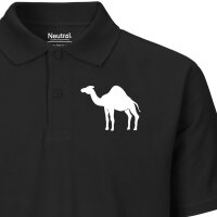 Damen Polo Shirt Dromedar Kamel Silhouette...