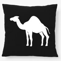 Kissen Dromedar Kamel Silhouette 40x40cm
