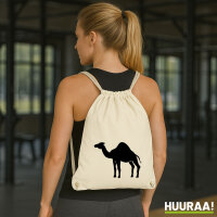 Turnbeutel Dromedar Kamel Silhouette 12 Liter