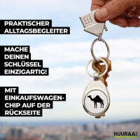 Schlüsselanhänger Dromedar Kamel Silhouette