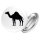 Button Dromedar Kamel Silhouette