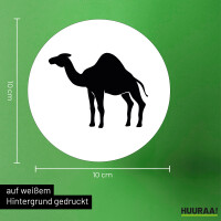 Aufkleber Dromedar Kamel Silhouette 10cm Sticker