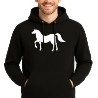 Unisex Hoodie Pferd Silhouette Größe S-3XL