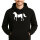Unisex Hoodie Pferd Silhouette Größe S-3XL