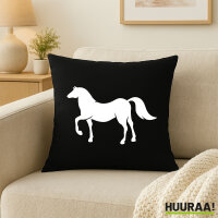 Kissen Pferd Silhouette 40x40cm