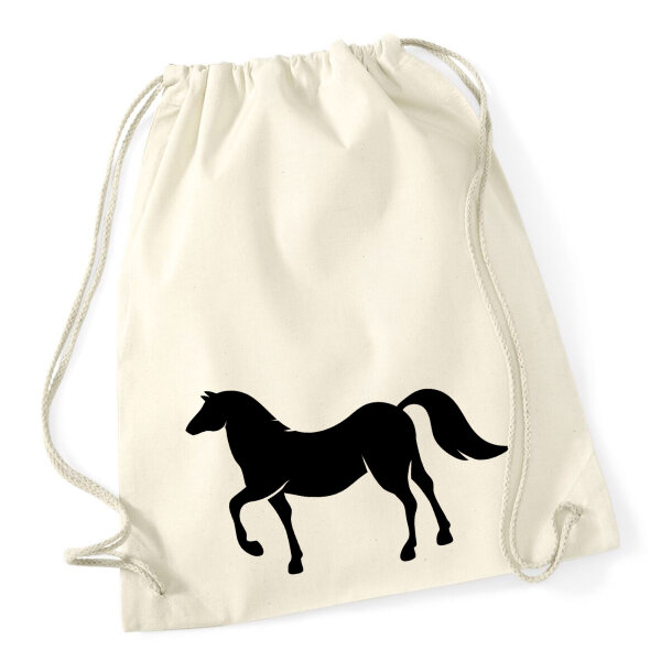 Turnbeutel Pferd Silhouette 12 Liter