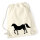 Turnbeutel Pferd Silhouette 12 Liter