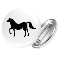 Button Pferd Silhouette