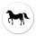 Aufkleber Pferd Silhouette 10cm Sticker