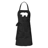 Schürze Bär Silhouette