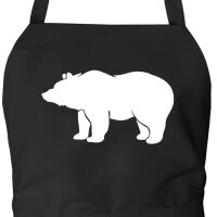 Schürze Bär Silhouette