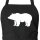 Schürze Bär Silhouette