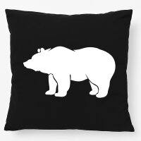 Kissen Bär Silhouette 40x40cm