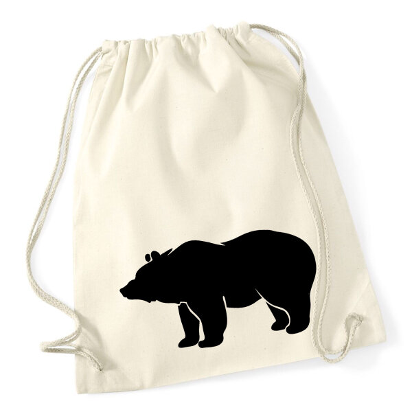Turnbeutel Bär Silhouette 12 Liter