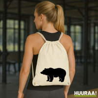 Turnbeutel Bär Silhouette 12 Liter