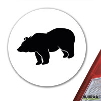 Aufkleber Bär Silhouette 10cm Sticker