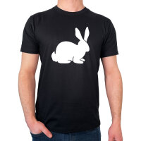 Herren T-Shirt Hase Kaninchen Silhouette Größe...