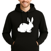 Unisex Hoodie Hase Kaninchen Silhouette Größe...