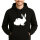 Unisex Hoodie Hase Kaninchen Silhouette Größe S-3XL