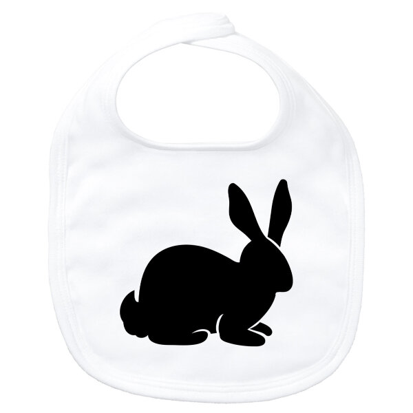Baby Lätzchen Hase Kaninchen Silhouette