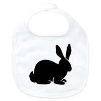 Baby Lätzchen Hase Kaninchen Silhouette