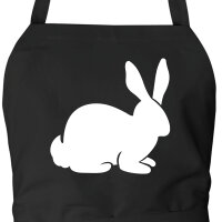 Schürze Hase Kaninchen Silhouette