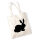 Jutebeutel Hase Kaninchen Silhouette 10 Liter