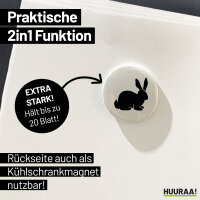 Magnet Hase Kaninchen Silhouette 59mm Kühlschrankmagnet Flaschenöffner