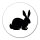 Aufkleber Hase Kaninchen Silhouette 10cm Sticker