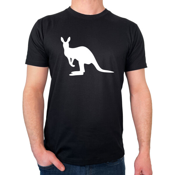 Herren T-Shirt Kangaroo Silhouette Größe S-3XL