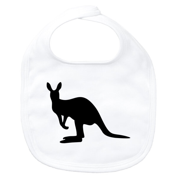 Baby Lätzchen Kangaroo Silhouette